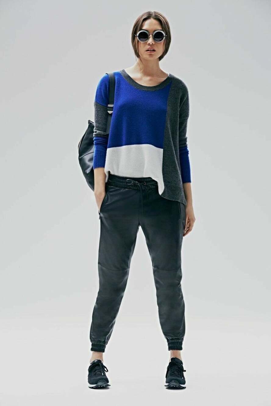 EUC Athleta Derek Lam colorblock Sweater Luxe Cashmere SZ XS #724633 w0108
